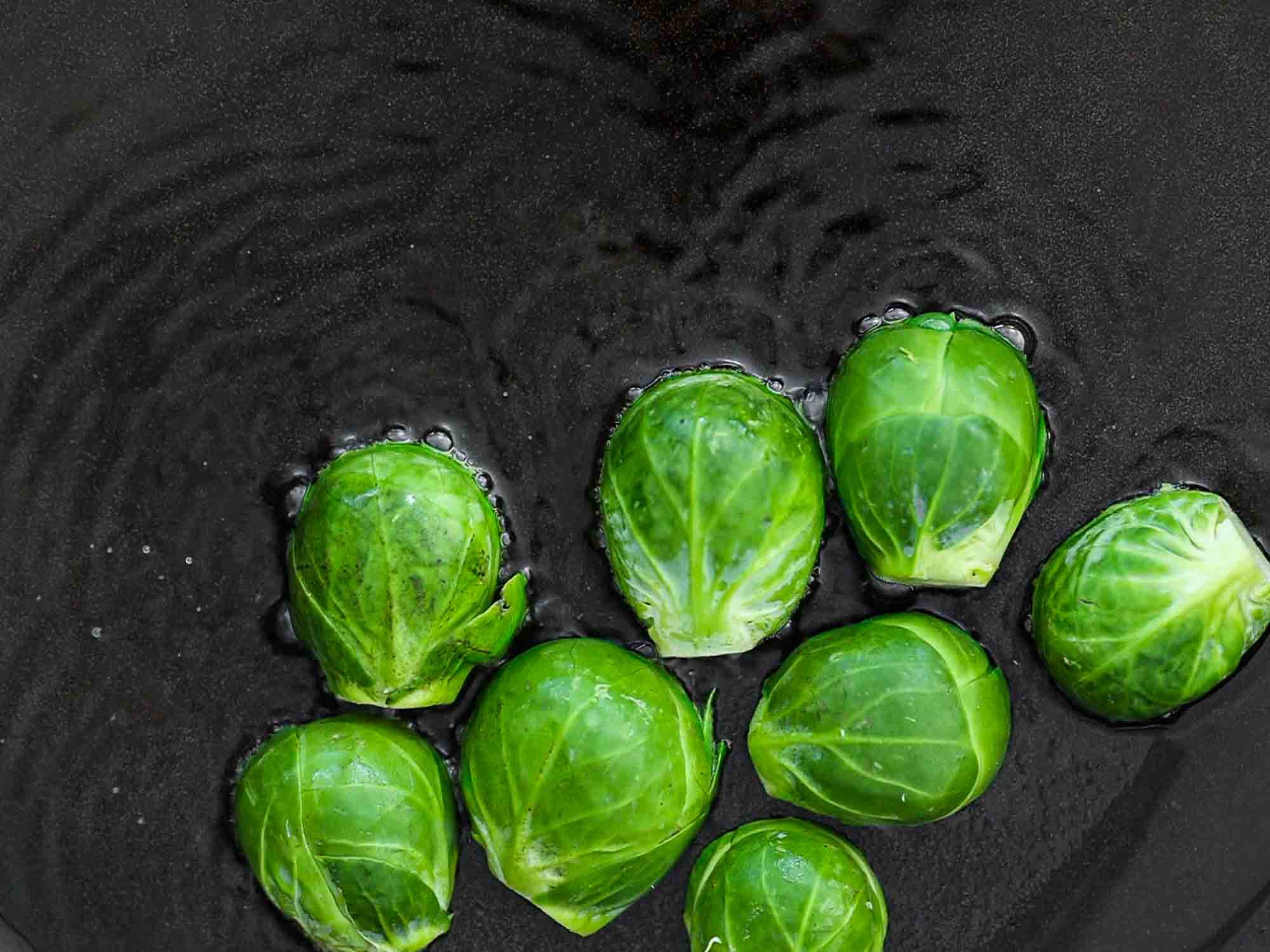 searing brussels sprouts2